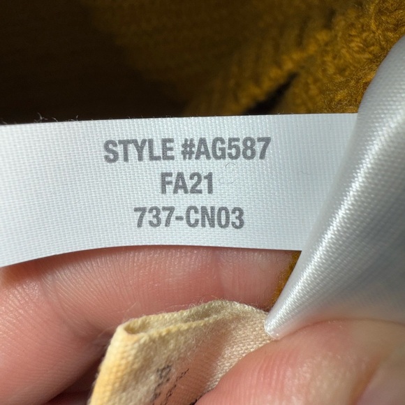 Madewell‎ Gold Ruffle Merino Wool Blend Sweater Size Medium - Picture 13 of 13